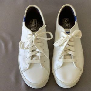 White Leather Keds 6.5